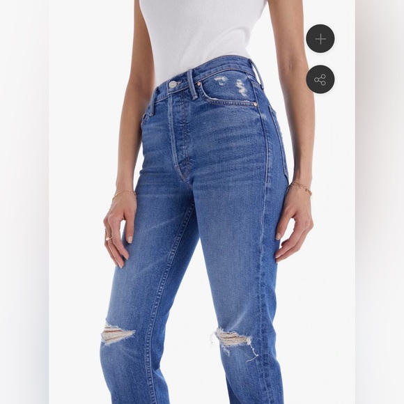 MOTHER SUPERIOR Tomcat Jeans Playing With Scissors Cropped Straight Leg 29 - Picture 9 of 16